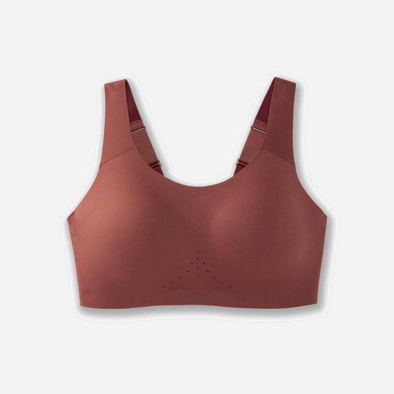 Brooks Dare Scoopback Australia - Women's Running Bra - Burgundy/Terracotta (921506-JAF)